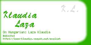 klaudia laza business card